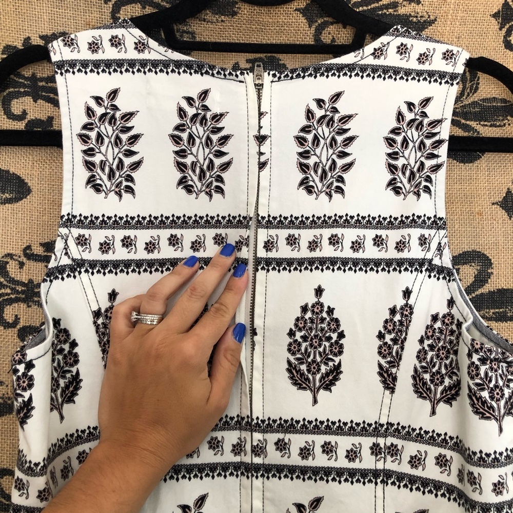 Anthropologie Black and White Midi Dress - Picture 6 of 6